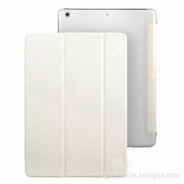 Multi-fold PU Leather Cases for iPad Air with Holder, Various Colors Available